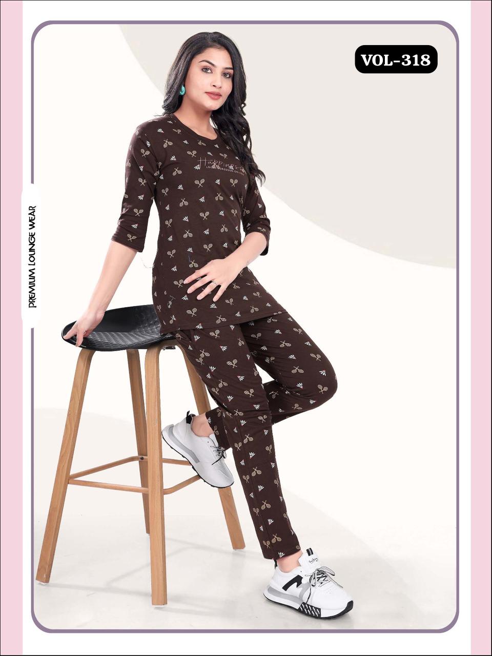 Vol Dk 318 Summer Special Night Wear Cord Set Night Suits Wholesalers In Delhi
